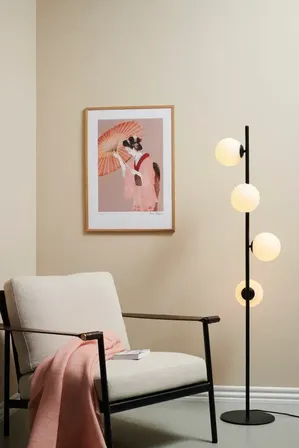 Halo design twist 4 gulvlampe opal black(ubrugt)