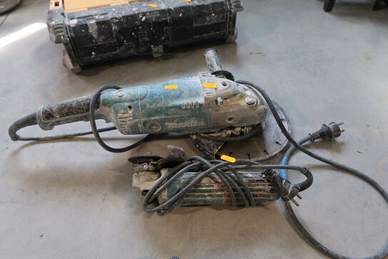 2 stk. vinkelslibere MAKITA GA9020R m.m.