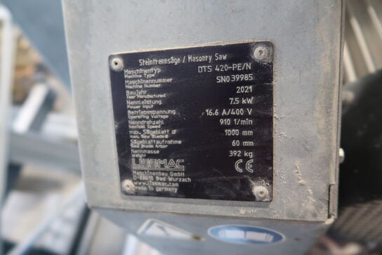 Vertikalsav LISSMAC DTS 420-PE/N