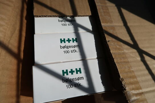 22 pakker bølgesøm H+H 100 stk.