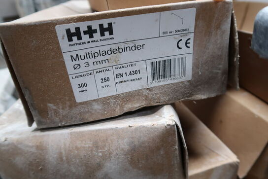 Div. Multipladebinder H+H samt spand og ukrudtsbrænder