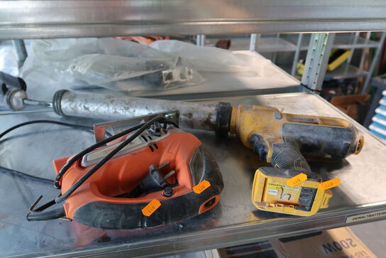 Akku fugepistol DEWALT samt stiksav