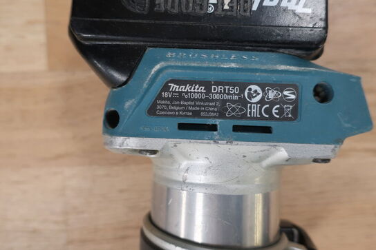 Enhåndsfræser MAKITA DRT50 med batteri