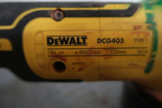 Akku-værktøj vinkelsliber DEWALT DCG405