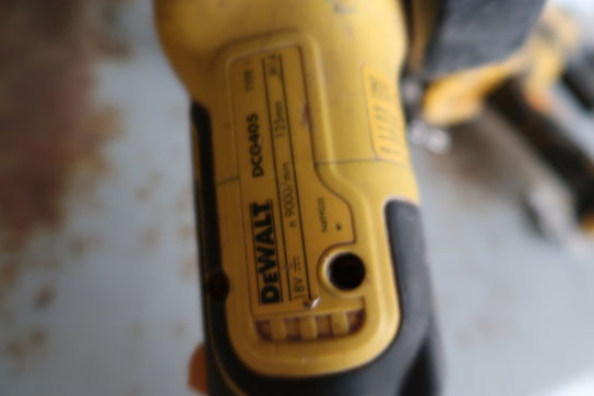 Akku-værktøj vinkelsliber DEWALT DCG405