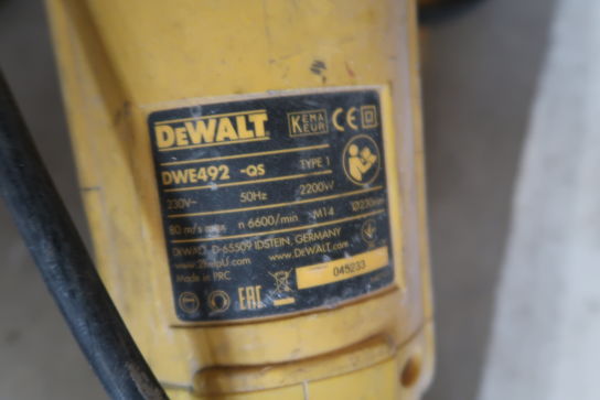 Vinkelsliber DEWALT DWE492