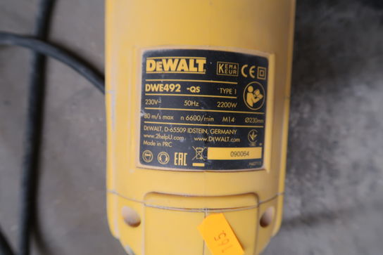 Vinkelsliber DEWALT DWE492