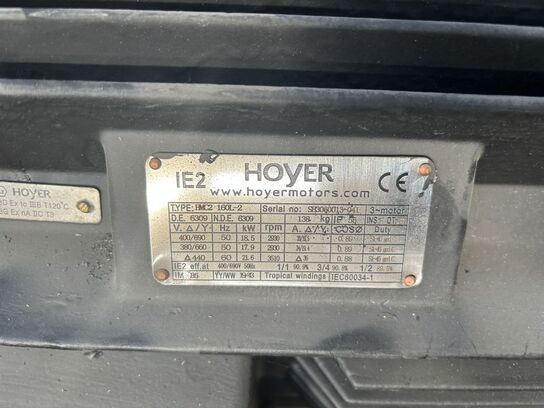 1 stk. el-motor, Hoyer HMC2-160L-2