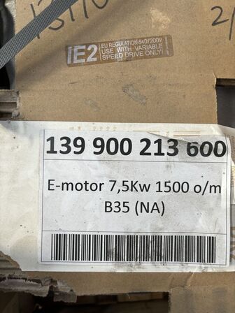 1 stk. el-motor, ABB M3AA 132MA 4 IMB35/IM2001