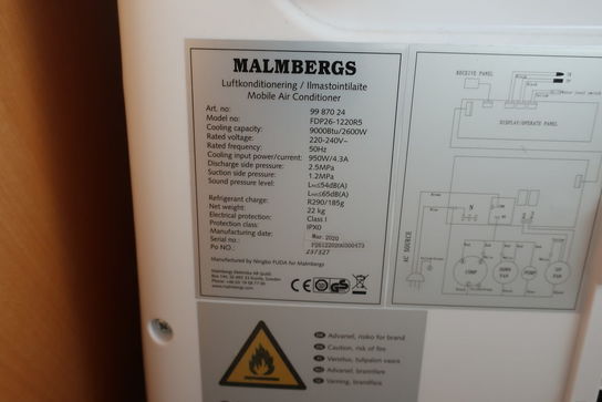 Mobil aircondition MALMBERGS FDP26-1220R5