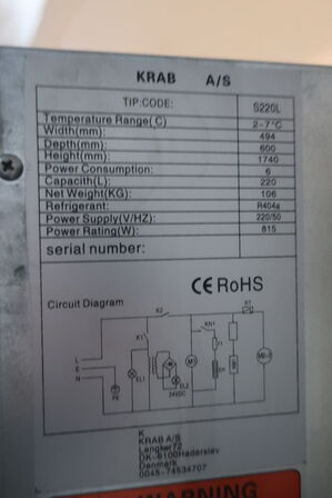 Displaykøleskab KRAB S200L