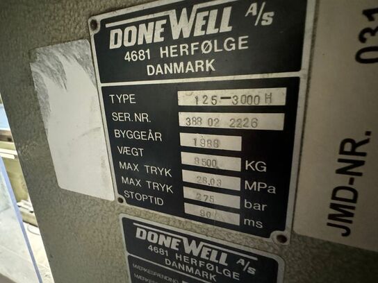 Kantpresse, DONEWELL 125-3000 H