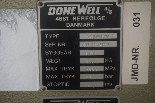 Kantpresse, DONEWELL 125-3000 H