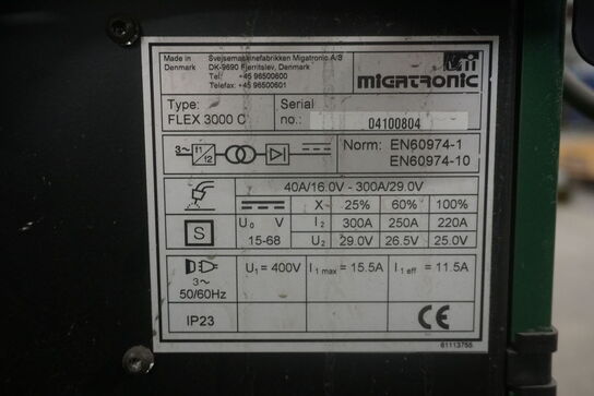 Svejser, MIGATRONIC FLEX 3000 