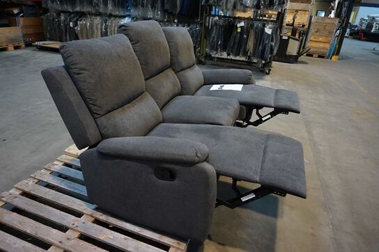 Sabia 3-personers recliner sofa Antracit