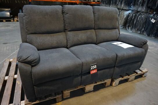 Sabia 3-personers recliner sofa Antracit