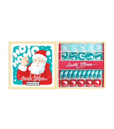 5 pk. Santa Claus - Billes & co á 30 stk. glaskugler