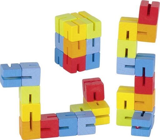 12 stk. Puslespil - hjernebrud fra Goki - Cube Puzzle (4+)