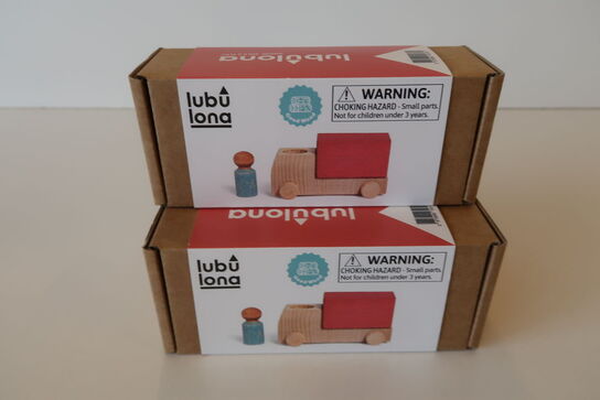 3 pk. Lastbil m. figur, Rød - Lubulona