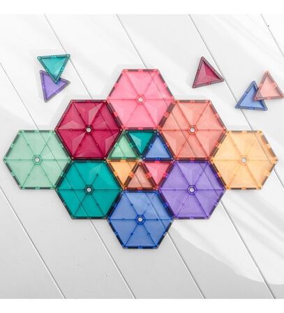 Pastel geometry pack, 40 dele - Connetix