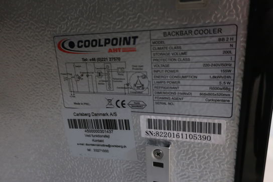 Displaykøleskab COOLPOINT BB2H