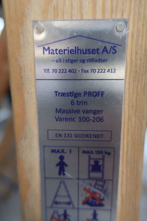 6 trins stige MATERIELHUSET