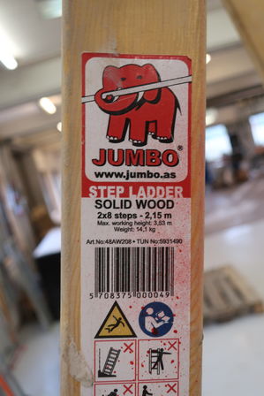 8 trins stige JUMBO