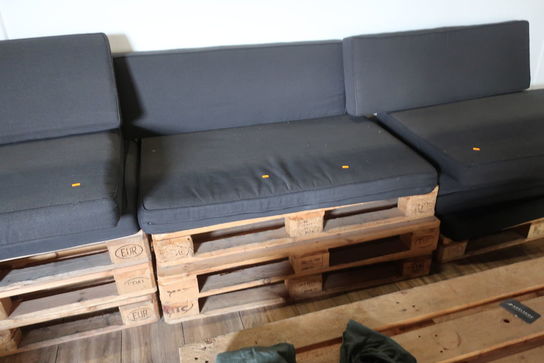 Pallesofaer samt palle sofabord