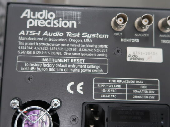 Audio Test System ATS-1 Dual Domain AUDIO PRECISION