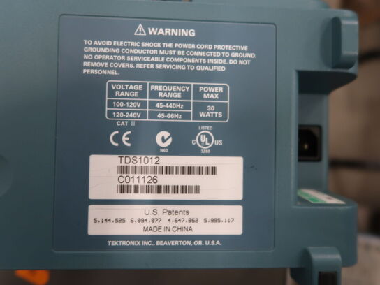 Two Channel Digital Storage Oscilloscope TEKTRONIX TDS 1012