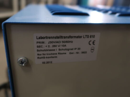 Labortrennstelltransformator LTS 610