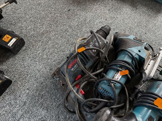 Borehammer BOSCH samt 2 stk. stiksave MAKITA