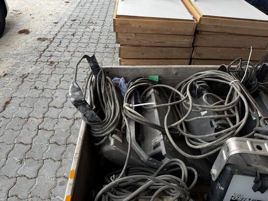 Diverse byggepladslamper