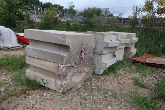 8 stk. betonsiloklodser