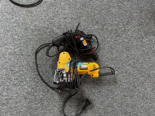 Stiksav DEWALT samt boremaskine