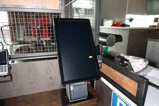 	All-in-one touch computer ELO ESY22i5 med bonprinter samt dankortterminal