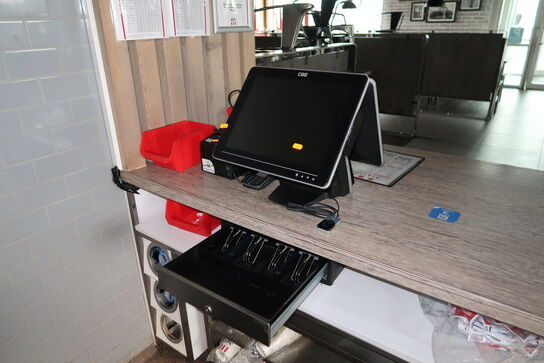 Kasseapparat CBE, bonprinter, pengeskuffe m.m.