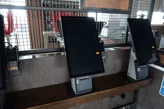 	All-in-one touch computer ELO ESY22i5 med bonprinter samt dankortterminal