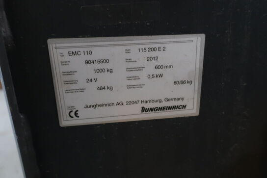 El. stabler JUNGHEINRICH EMC 110 (2 nye batterier er lige blevet skiftet)