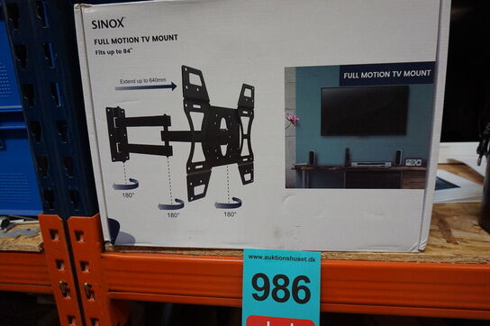 Sinox One SOB0158 dreje vægbeslag til 40-84" TV, sort