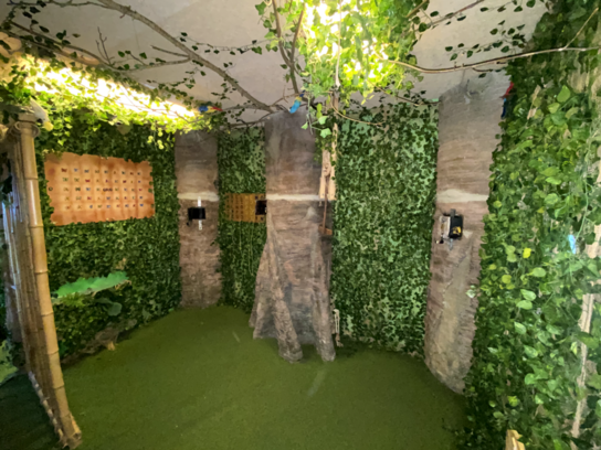 Escape room Junglen, i flytbar kontorpavilion