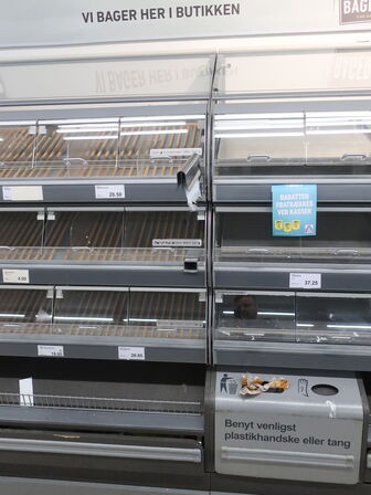 Salgsdisplay til brødvarer