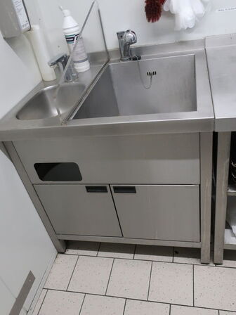 Arbejdsstation i rustfri stål
