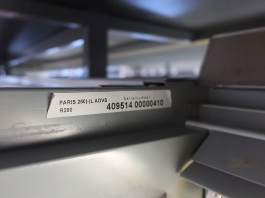 2 stk. AHT Paris 250 frysedisk inkl. salgsdisplay mellem fryserne