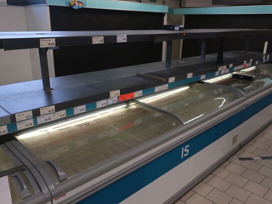 2 stk. AHT Paris 250 frysedisk inkl. salgsdisplay mellem fryserne