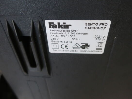 Støvsuger FAKIR SENTO PRO BACKSHOP