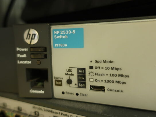 Div. netværksudstyr bl.a. HP gigabit switches