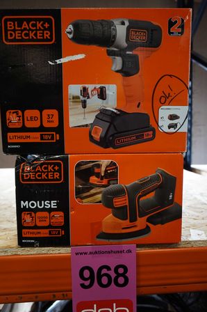 Black&Decker 18V Boremaskine og slibemus