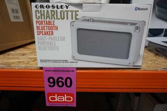 Crosley Charlotte Bluetooth Højttaler - White Sand