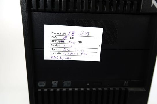 Tower Workstation, HP Z440 Xeon E5-1603